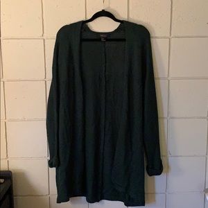 Dark Green Forever 21 Cardigan